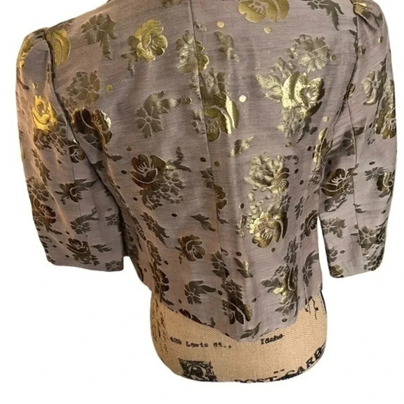 Juicy Couture Gilded Cherry Blossom‎ Tie Jacket 8 NWT - Picture 6 of 9